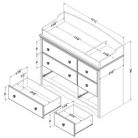 10209 Espresso Dresser & Changing Table - Angel -5