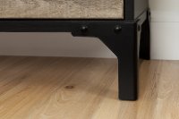 10498 Weathered Oak 2-Drawer Nightstand -Valet -2