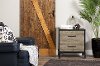 10498 Weathered Oak 2-Drawer Nightstand -Valet -3