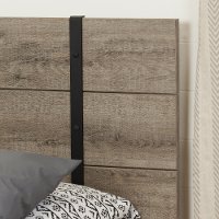 10529 Weathered Oak Queen Platform Bed - Valet-3