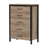 10492 Weathered Oak 5-Drawer Chest - Munich -3