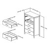 10492 Weathered Oak 5-Drawer Chest - Munich -6