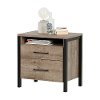 10493 Weathered Gray 2-Drawer Nightstand - Munich -3