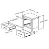 10493 Weathered Gray 2-Drawer Nightstand - Munich -7