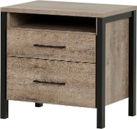 10493 Weathered Oak 2-Drawer Nightstand - Munich-4