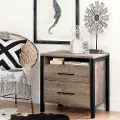 10493 Weathered Oak 2-Drawer Nightstand - South Shore