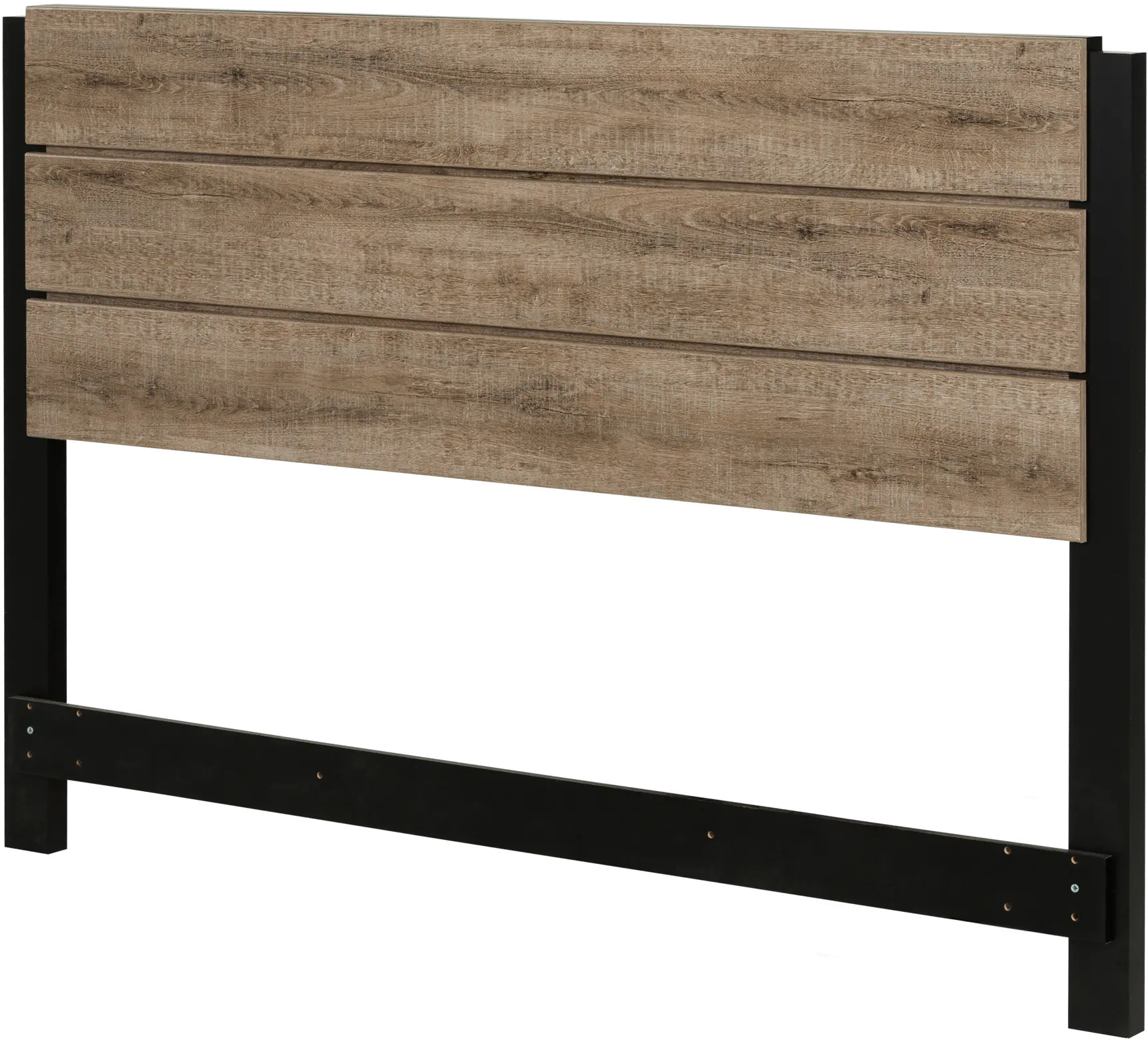 10494 Modern Farmhouse Weathered Oak Queen Headboard - Munich-2