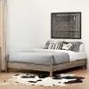 10495 Weathered Oak Queen Platform Bed - Munich