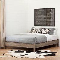 10495 Weathered Oak Queen Platform Bed - Munich