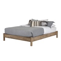 10495 Weathered Oak Queen Platform Bed - Munich-2