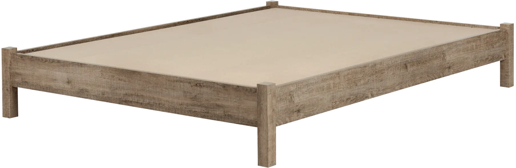 10495 Weathered Oak Queen Platform Bed - Munich-3