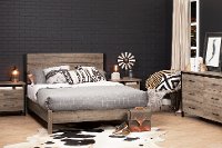 10495 Weathered Oak Queen Platform Bed - Munich-4
