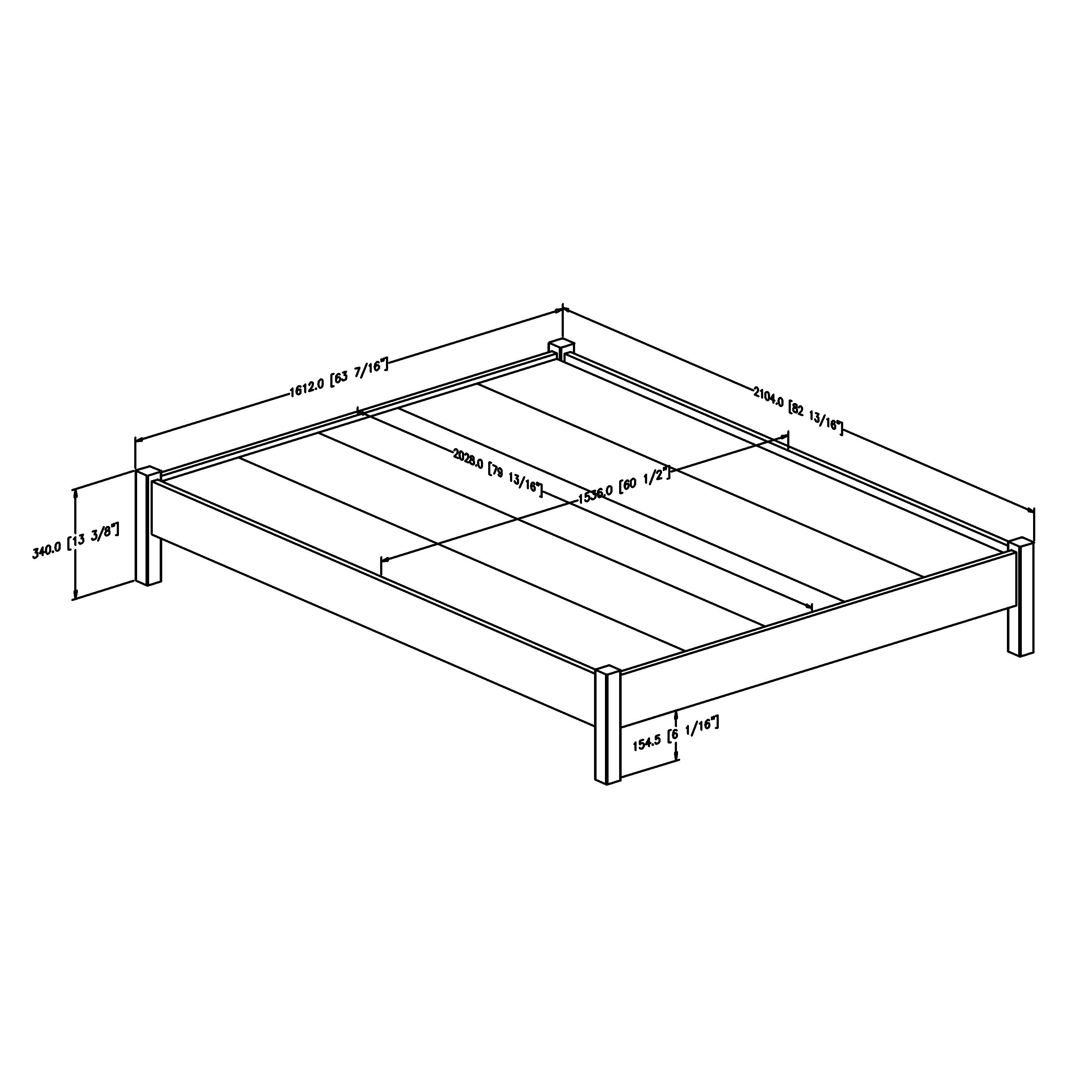 10495 Weathered Oak Queen Platform Bed - Munich-6
