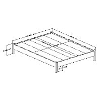 10495 Weathered Oak Queen Platform Bed - Munich-6