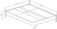 10561 Gray Oak Queen Platform Bed - Tao-4