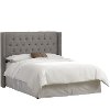 142NB-PWLNNGR Linen Gray Queen Upholstered Headboard-2