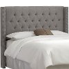 142NB-PWLNNGR Linen Gray Queen Upholstered Headboard-3