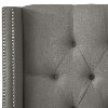 142NB-PWLNNGR Linen Gray Queen Upholstered Headboard-4