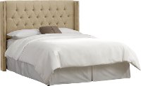 141NB-BRLNNSND Sandstone Tufted Wingback Full Size Headboard-2