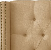 141NB-BRLNNSND Sandstone Tufted Wingback Full Size Headboard-4