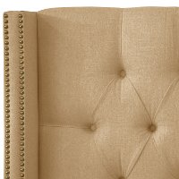 142NB-BRLNNSND Sandstone Tufted Wingback Queen Headboard-4