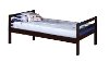 Contemporary Merlot Triple Twin Bunk Bed - Milan-2