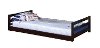 Contemporary Merlot Triple Twin Bunk Bed - Milan-3