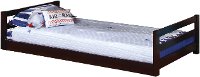 Contemporary Merlot Triple Twin Bunk Bed - Milan-3