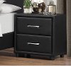 Clearance Contemporary Black Nightstand - Lorenzi