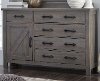 Gray Rustic Contemporary Door Chesser - Austin