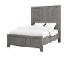 Gray Rustic Contemporary Queen Size Bed - Austin