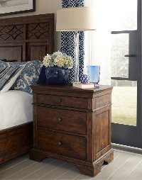 Coffee Brown Classic Traditional Nightstand - Trisha Yearwood
