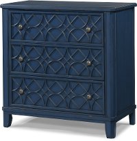 Blue Classic Traditional Bedside Chest - Trisha Yearwood