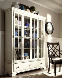 Cream Large Curio Cabinet - Trisha Yearwood Collection