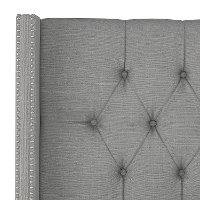 144NBBED-PWLNNGR Linen Gray Diamond Tufted Wingback California King Bed-5