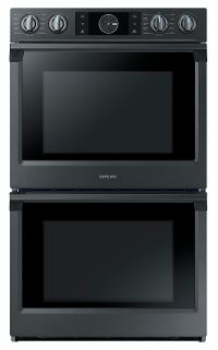 NV51K7770DG Samsung 30 Double Convection FlexDuo Wall Oven - Matte Black Stainless Steel