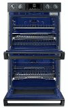 NV51K7770DG Samsung 30 Double Convection FlexDuo Wall Oven - Matte Black Stainless Steel-2