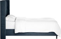 142NBBED-PWLNNNV Linen Navy Blue Tufted Wingback Queen Bed-4