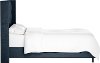 142NBBED-PWLNNNV Linen Navy Queen Diamond Tufted - Wingback Bed-4