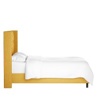 141NBBED-BRLNNFRNYLW Linen French Yellow Tufted Wingback Full Size Bed-4