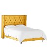 142NBBED-BRLNNFRNYLW Linen French Yellow Queen Upholstered Bed-2