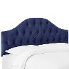 2720TVLVNV Velvet Navy Tufted Twin Upholstered Headboard-1