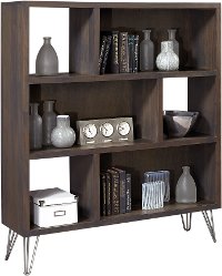 Modern Contemporary Milk Chocolate Brown Bookcase - Studio