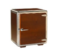 Dark Cherry and Burgandy Storage Accent Table
