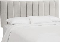 3650TMSTDV Dove Gray Seam Twin Channel Headboard