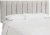3652QMSTDV Dove Gray Seam Queen Channel Headboard