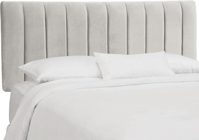 Dove Gray Seam Queen Channel Headboard Rc Willey Furniture - Kate Dove Queen Upholstered Bed Dove Gray Seam Queen Channel Headboard Rc Willey Furniture - Kate Dove Queen Upholstered Bed