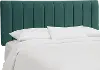 3650TMSTPCC Shawn Peacock Green Seam Twin Channel Headboard