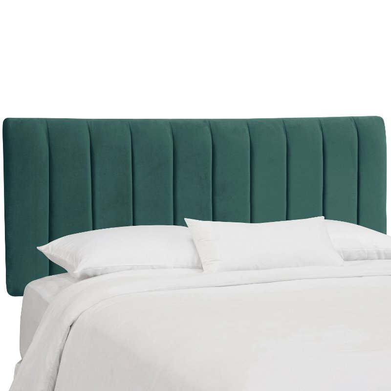 Pea Green Seam Full Channel Headboard Rc Willey Furniture