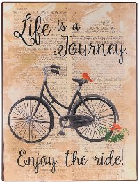 Life is a Journey Iron Wall Plaque
